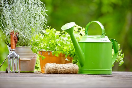 Fertilising a residential lawn in Hayes